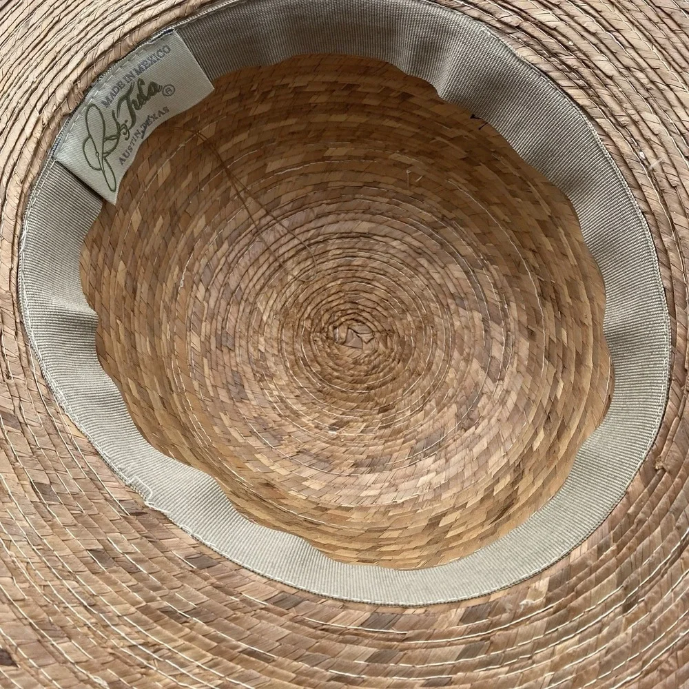 Natural Straw Sun Hat with Black Band